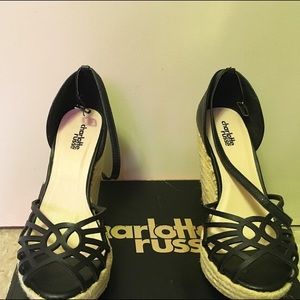 NEW! Charolette Russe Wedges SIZE 8